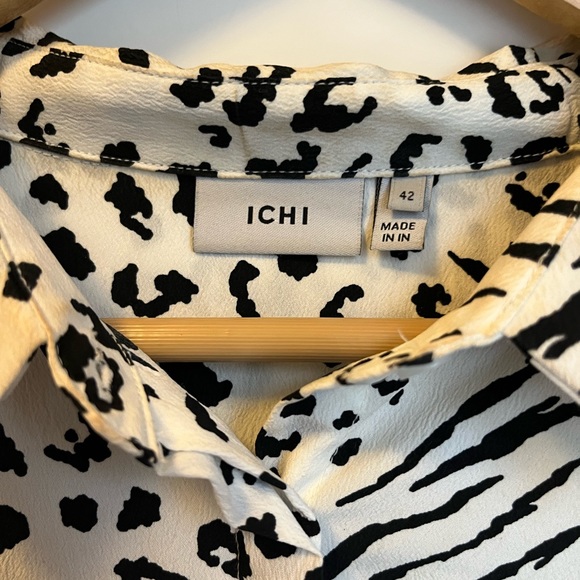 🔥 ASOS ICHI Animal Print Shirt - Picture 2 of 3